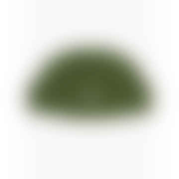 Gorro de pescador de lana sólida de color verde oliva