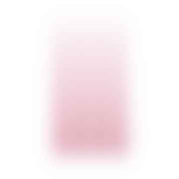 Candele per cena conica rosa trasparente - Set di 4