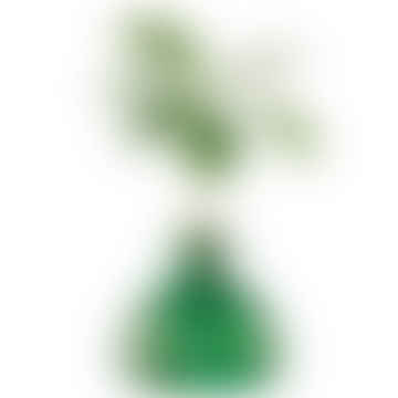 Avocado Vase in Emerald Green
