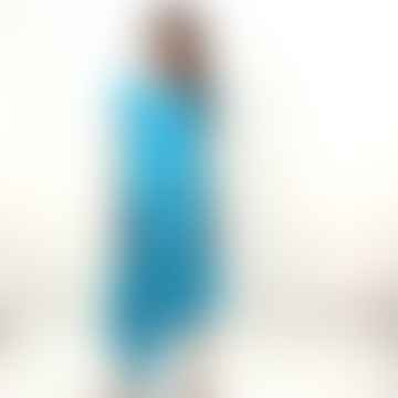 Robe turq asymétrique - turquoise, xs