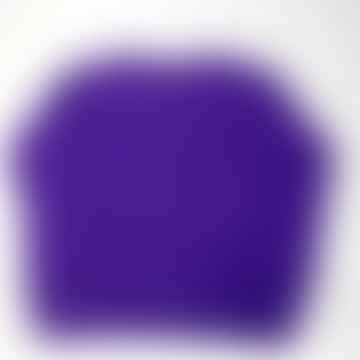 Violette übergroße V -Neck -Kaschmirpullover - Violet, s