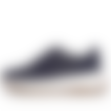 F-mode Leather/suede Flatform Sneaker Midnight Navy - Midnight Navy, 3