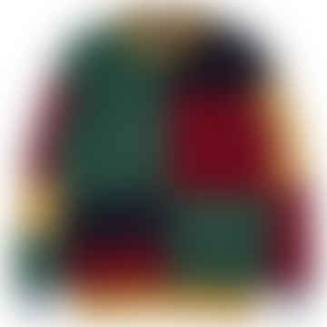 Jersey de lana con cuello redondo y bloques de color Issey