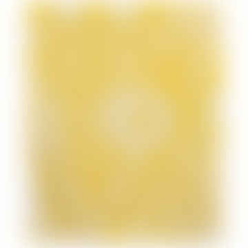 Manta tejida de lana koodi - amarillo/beige