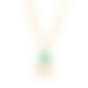 Azuni Larissa Gemstone Necklace-green Onyx