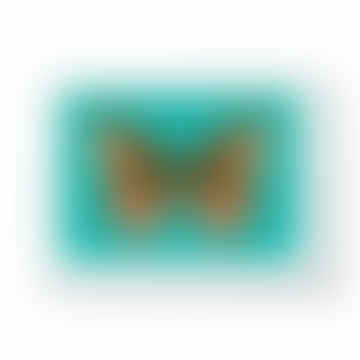 Impresión enmarcada A3 de mariposa verde azulado