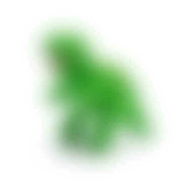 Gestrickte kleine grüne T-Rex-Rassel