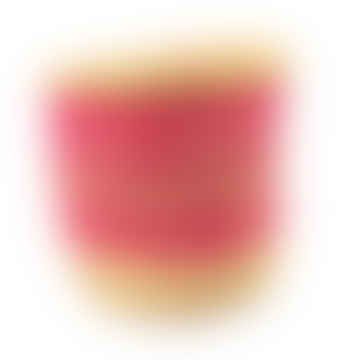BASCA DE SISAL KENYAN 'Pink Checks & Stripes' No.302