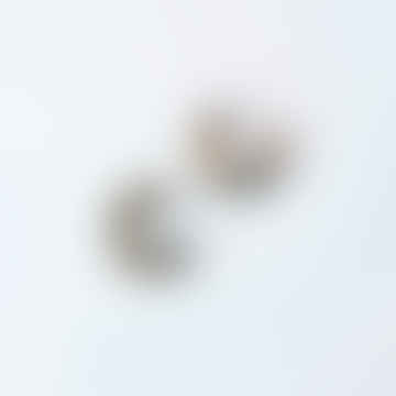 Boucles d'oreilles créoles rondes Laurier - Camouflage