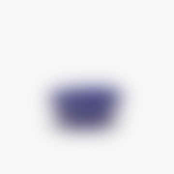 Grande ciotola - strisce blu scuro e bianche
