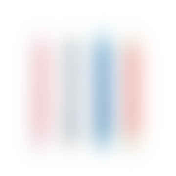 Pack of 4 Pink, red & Blue Pattern candles 
