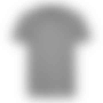 T -shirt del logo centrale - Heather in acciaio