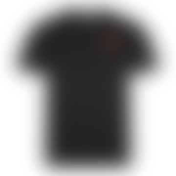 Camiseta de corazón superpuesta - Negro