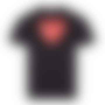 T-shirt de logo coeur - noir