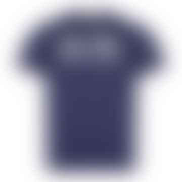 T -shirt del logo di testo - Navy