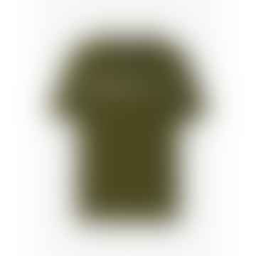 Mens Active Small Logo T-shirt In Army Green