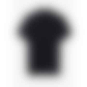 Herren kleines Logo Poloshirt in Schwarz