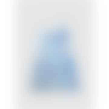 Robe Balconnet Imprimé Glace Pour Femme En Bleu