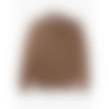Maglione da donna con scollo a V in cashmere color biscotto