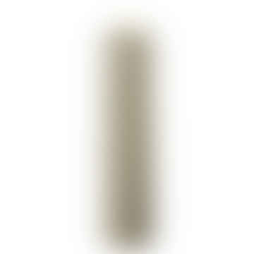 Sandgraue LED-Stumpenkerze 7,5 cm x 15 cm