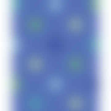 5 fogli di carta avvolgente blu stella