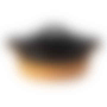 Ensemble schwarzer ovaler Auflauf mit Korkschale 30 cm 1,93L