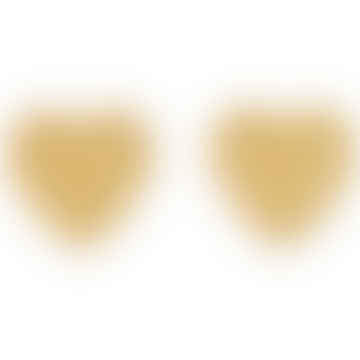 Vivi Gold Plated Heart Stud Earrings