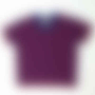 AWOC Damen Short Sleeve T -Shirt - Rot & Blau