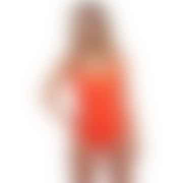 Orange Swimsuit with Crossback