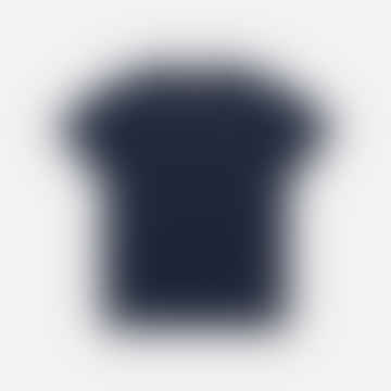 Navy-melange reguläre T-Shirt