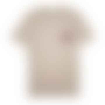 T-Shirt Classic Logo Uomo Beige/Bordeaux