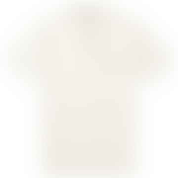 Stretch Pique Slim Fit Logo Polo Gauze White