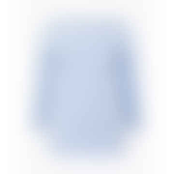 Essential Jersey Top Optic Pulverblau/Weiß organische Baumwolle