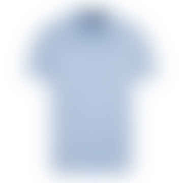 Open Collar Polo Shirt - Austin Blue
