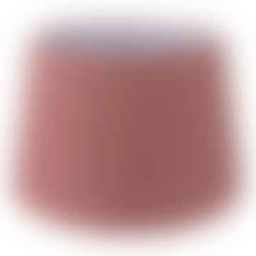 Red striped cotton screen/beige Ø 26x16 cm