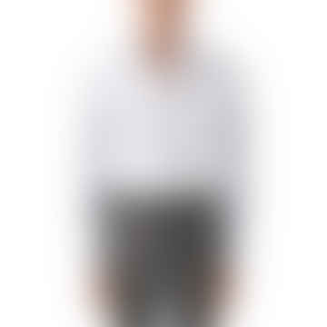 - Shirt en coton à serre-serre de signature blanc avec garniture géométrique 10001109300
