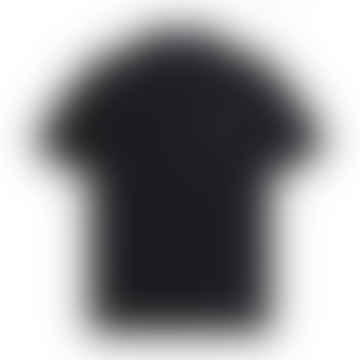Camisa de manga corta de punto clásico (negro)