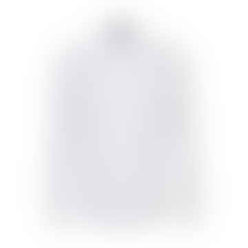 Roan White Slim Fit Camisa de algodón Oxford con cuello de botón 50509221 100