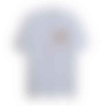F4KSE033 Xavier Grafik T -Shirt in Weiß