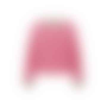 Pullover mit runden Hals, langen Ärmeln und fallengelassenen Schultern - Morgen Ruhm rosa