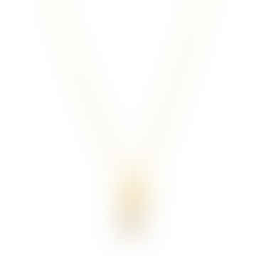 Delta White Chalcedon Halskette