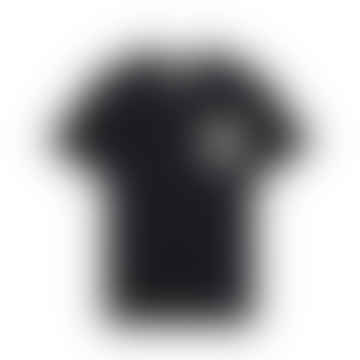 Camiseta de bolsillo de contraste Black/ Gunmetal
