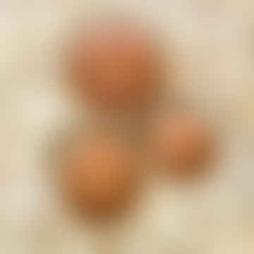 Soucoupes en terre cuite de 16 cm orange
