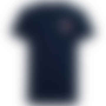 Tommy Jeans Slim Essential Flag T-shirt - Dark Night Navy