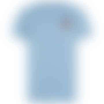 T-shirt Tommy Jeans Slim Essential Flag - Bleu modéré