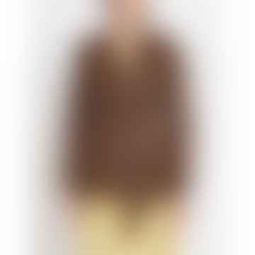Marella Garbata Chaqueta de cuero Tamaño: 14, col: marrón