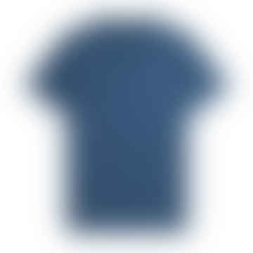 Crew-Neck Short-Sleeved T-Shirt (Midnight Blue/Light Ice)