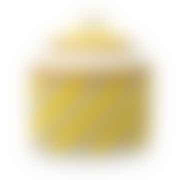 Chique Streifen gelbe Zuckerschale