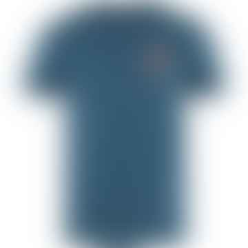 Camiseta de manga corta del logotipo de 1960 (índigo azul)