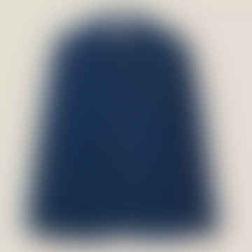 Pembroke Camisa de lino de manga larga - Marina oscura